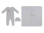 Flutter Bow Footie 3PC Set - Red - Hat, Clothing | Everetts Place