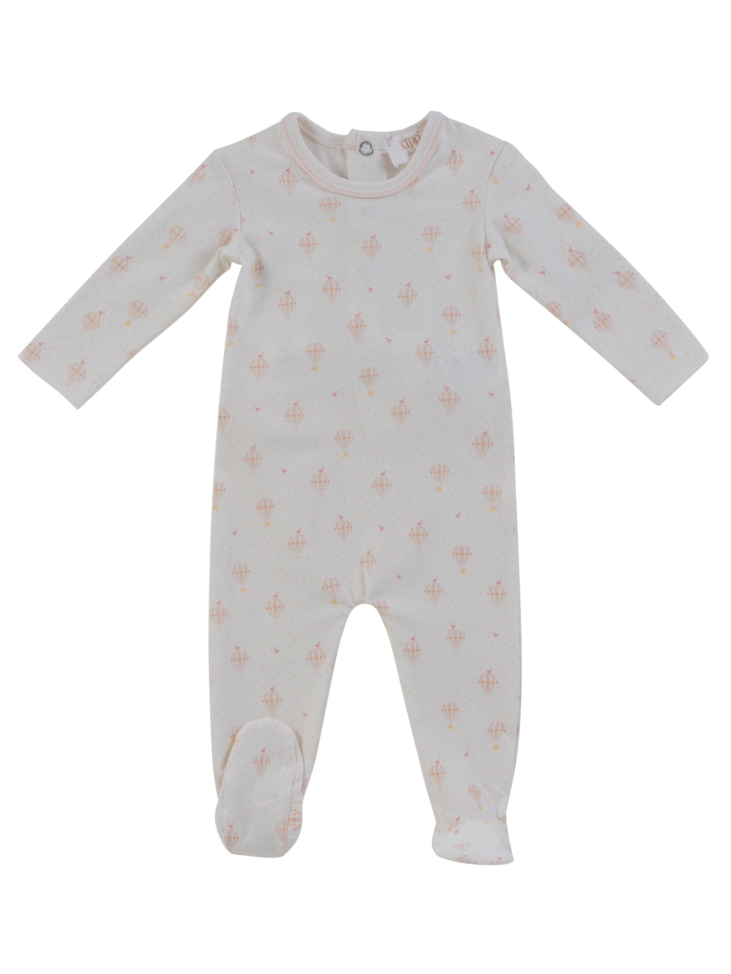 Kipp Collection Footie Onesie With Hot Air Balloon Print For Babies