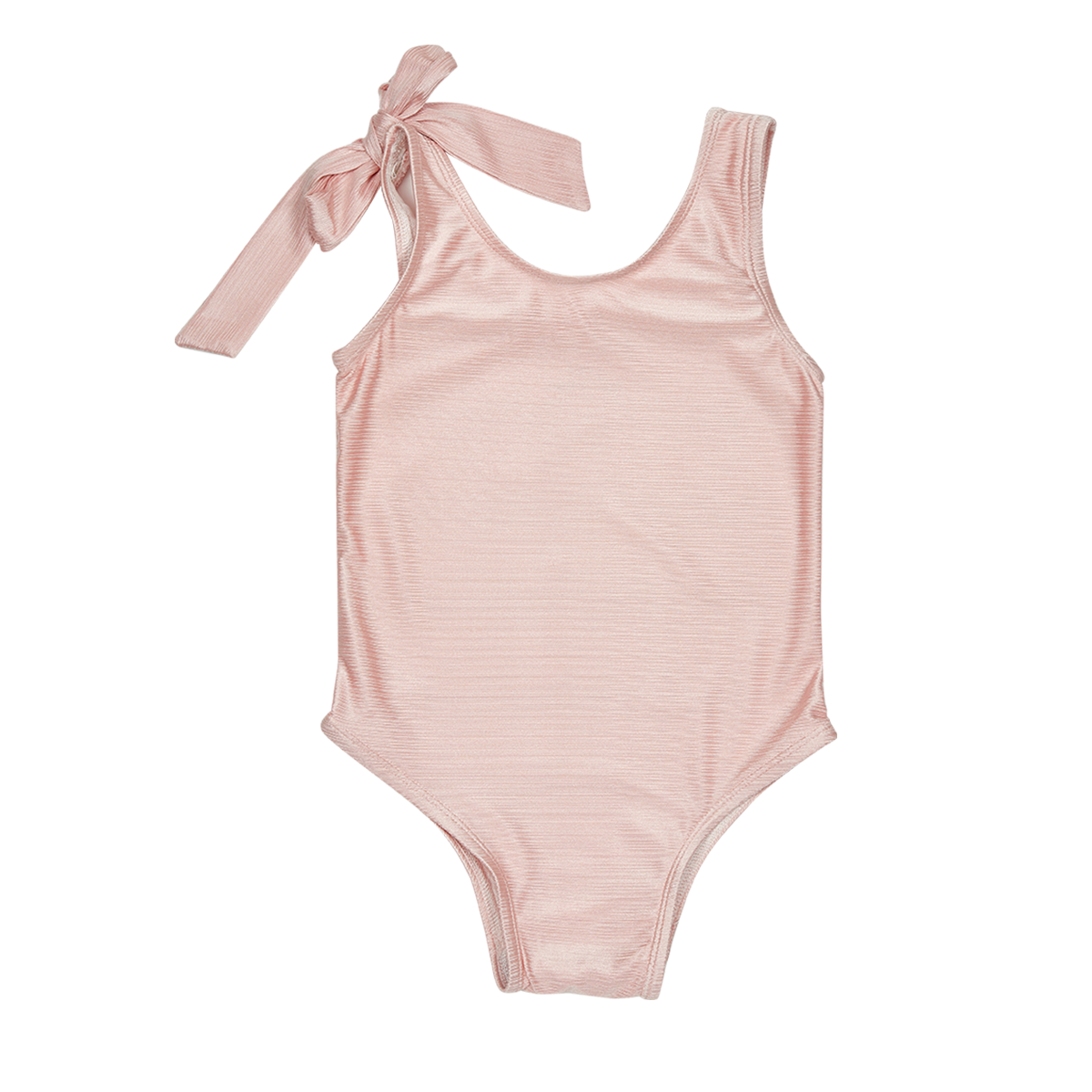 Sorbet Swimsuit Pink Bow Detail One Piece for Girls