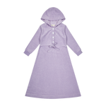 Pastel Terry Maxi Dress - Sleeve, Collar, Dress, One-piece garment, Hood | Everetts Place