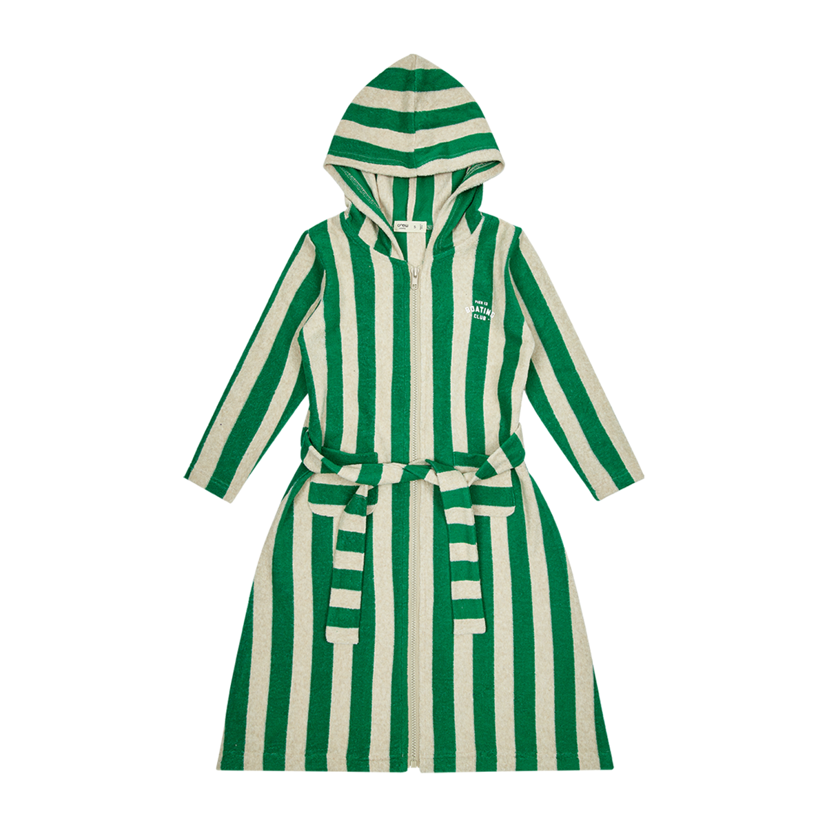 Pier 13 Terry Wrap Hooded Swim Cover Up Green For Kids By Crew Kids NY