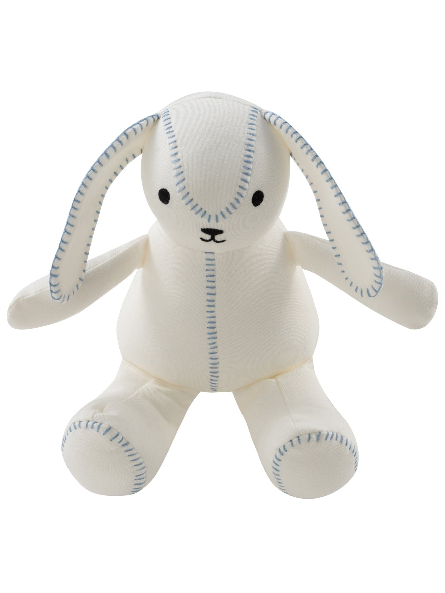 KIPP Collection Blue Bunny Plush with Contrast Stitching for Babies by KIPP™ Collection at Everetts Place