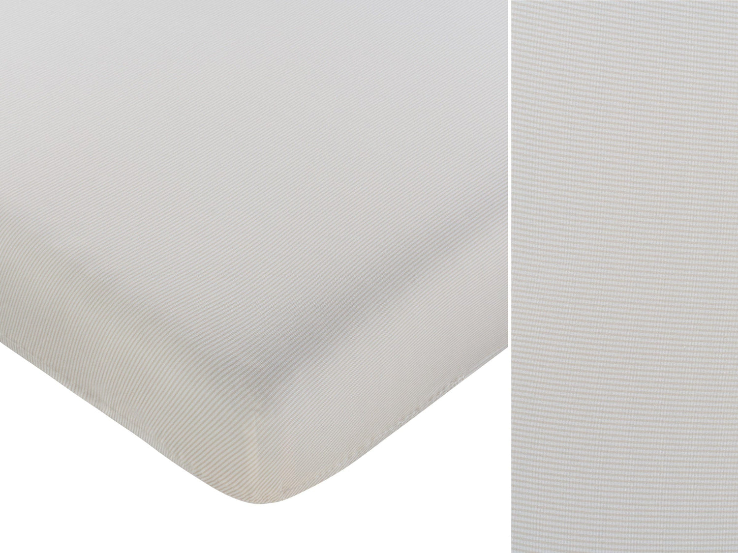 KIPP Collection Fitted Crib Sheet with Pinstripe Print for Crib Mattress