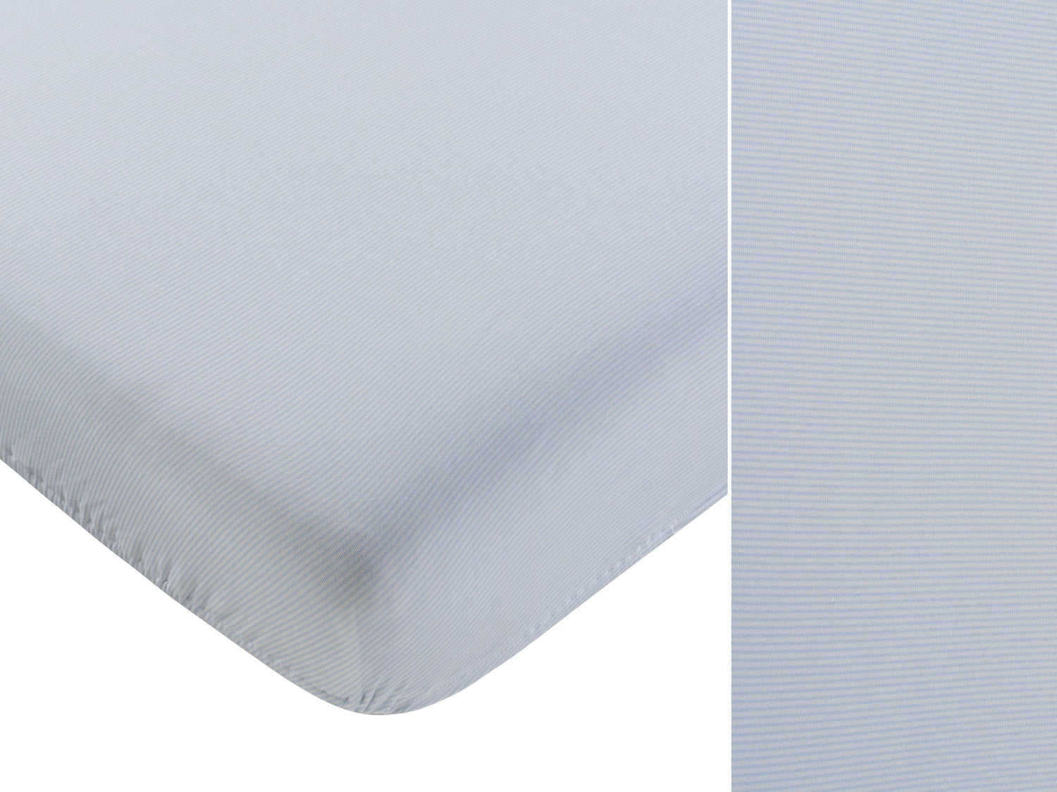 KIPP Collection Fitted Porta Crib Sheet with Pinstripe Print for Baby Nurseries by KIPP™ Collection at Everetts Place