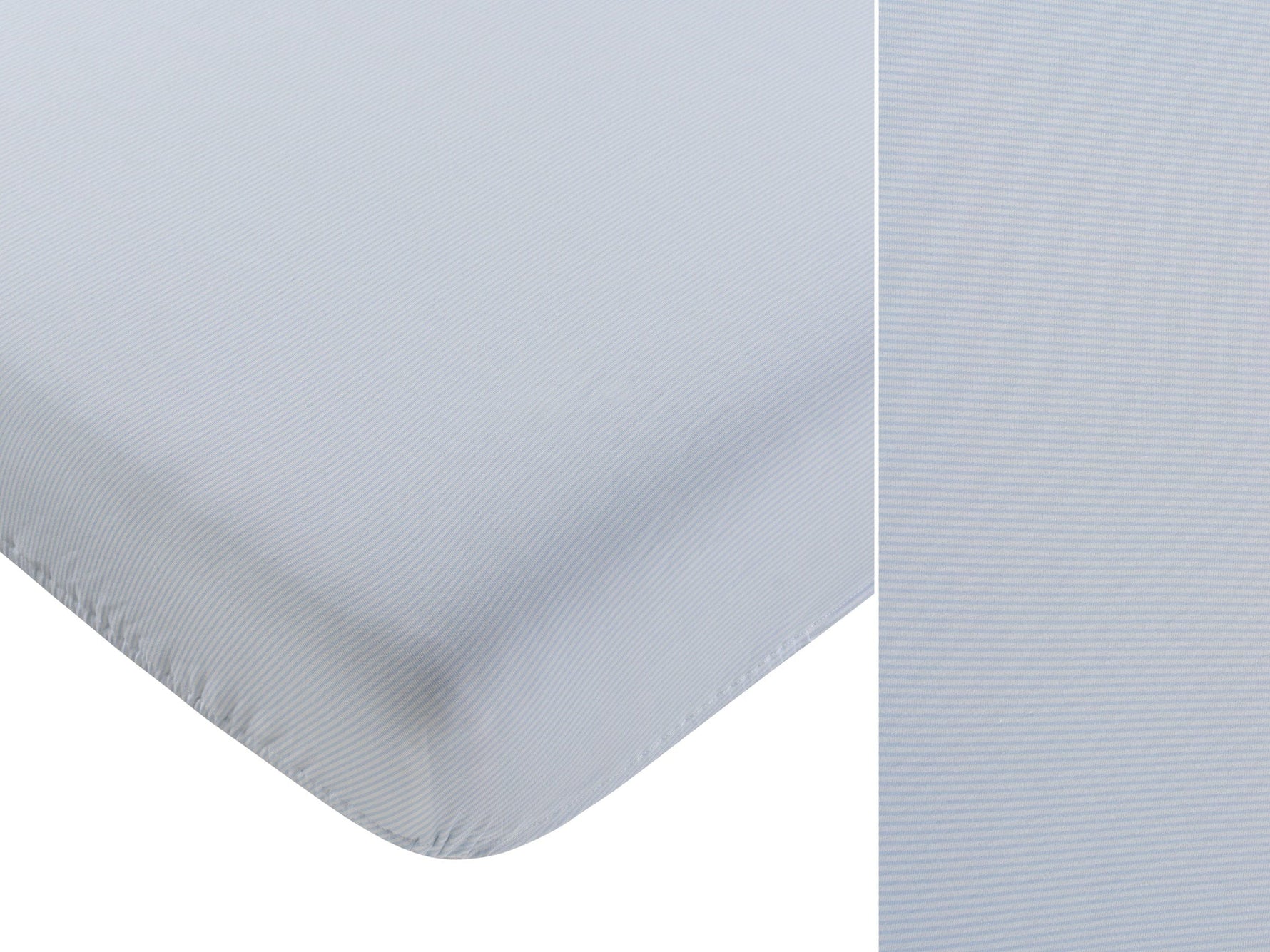 KIPP Collection Fitted Porta Crib Sheet with Pinstripe Print for Baby Nurseries by KIPP™ Collection at Everetts Place