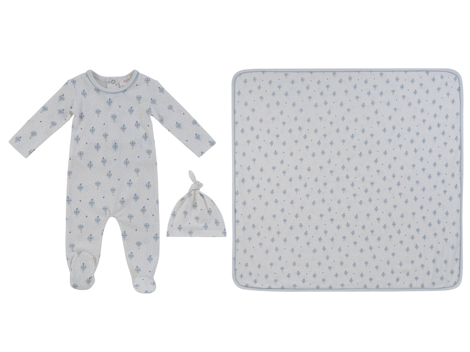 KIPP Collection Footie Set With Hot Air Balloon Print For Newborns