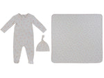 Up & Away Footie 3PC Set - Pink - Clothing, Hat | Everetts Place