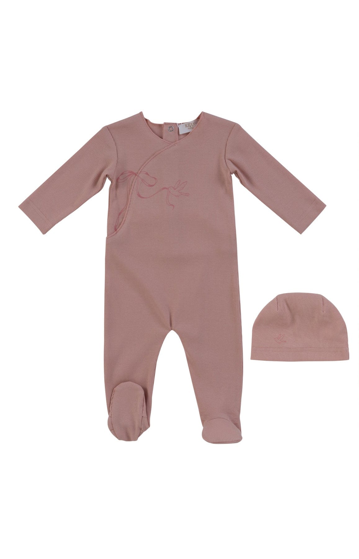 KIPP Collection Flutter Bow Footie Set With Bird Graphic For Baby Girls by KIPP™ Collection at Everetts Place
