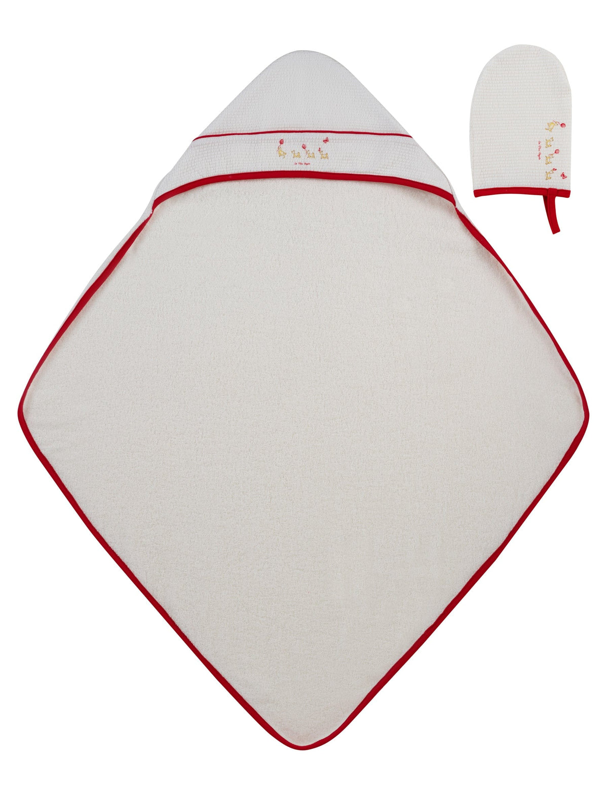 Mini Royals Towel + Mitt Set - Red - Linens, Hat | Everetts Place