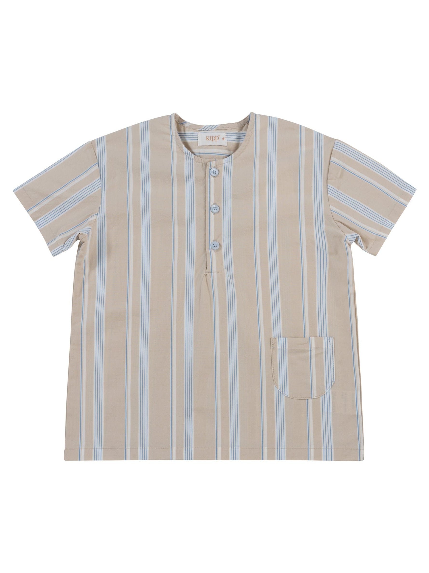 Zachary Shirt - Stone - Sleeve, Button, Active Shirt, Pocket, Bermuda shorts | Everetts Place