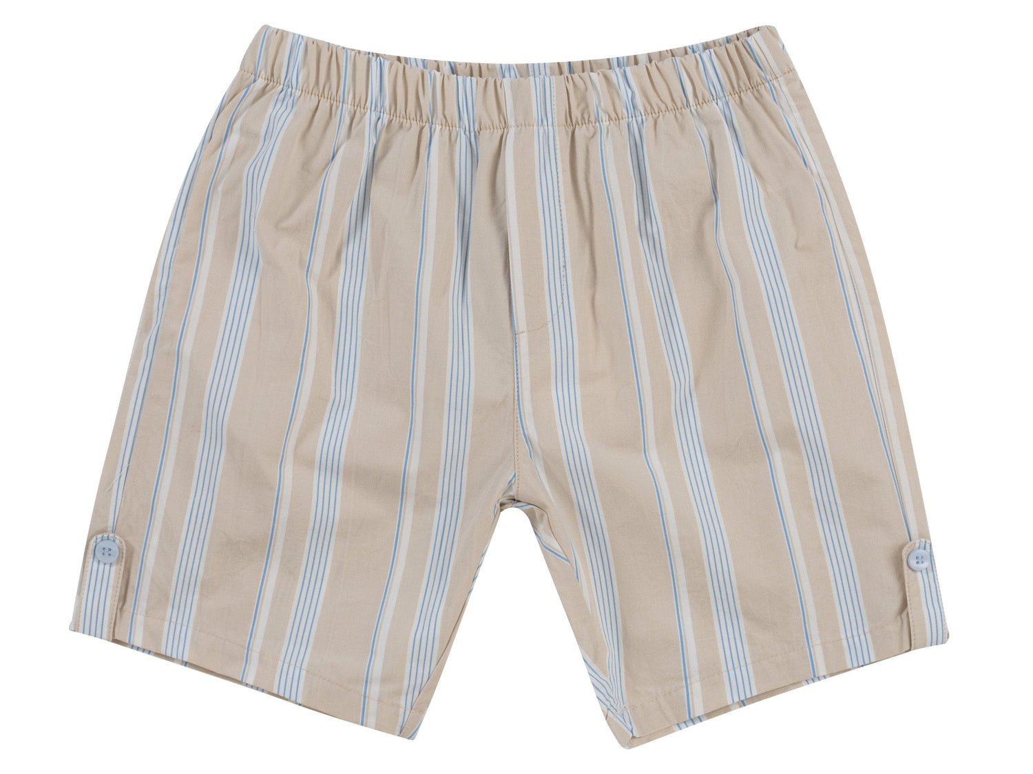 KIPP Collection Stone Striped Shorts With Elastic Waistband For Casual Wear
