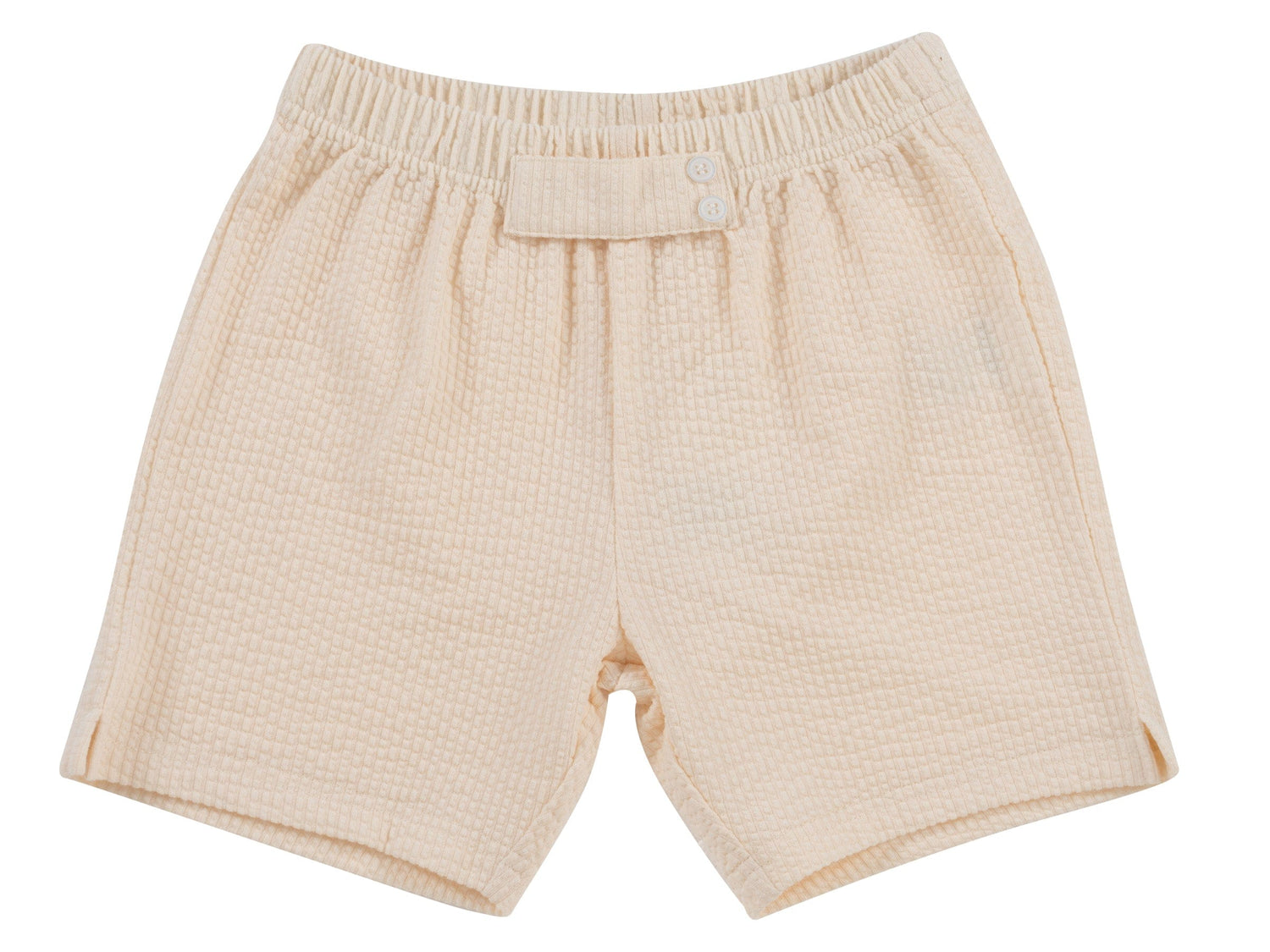 Kipp Collection Shorts Elasticized Textured With Double Button Detail For Women