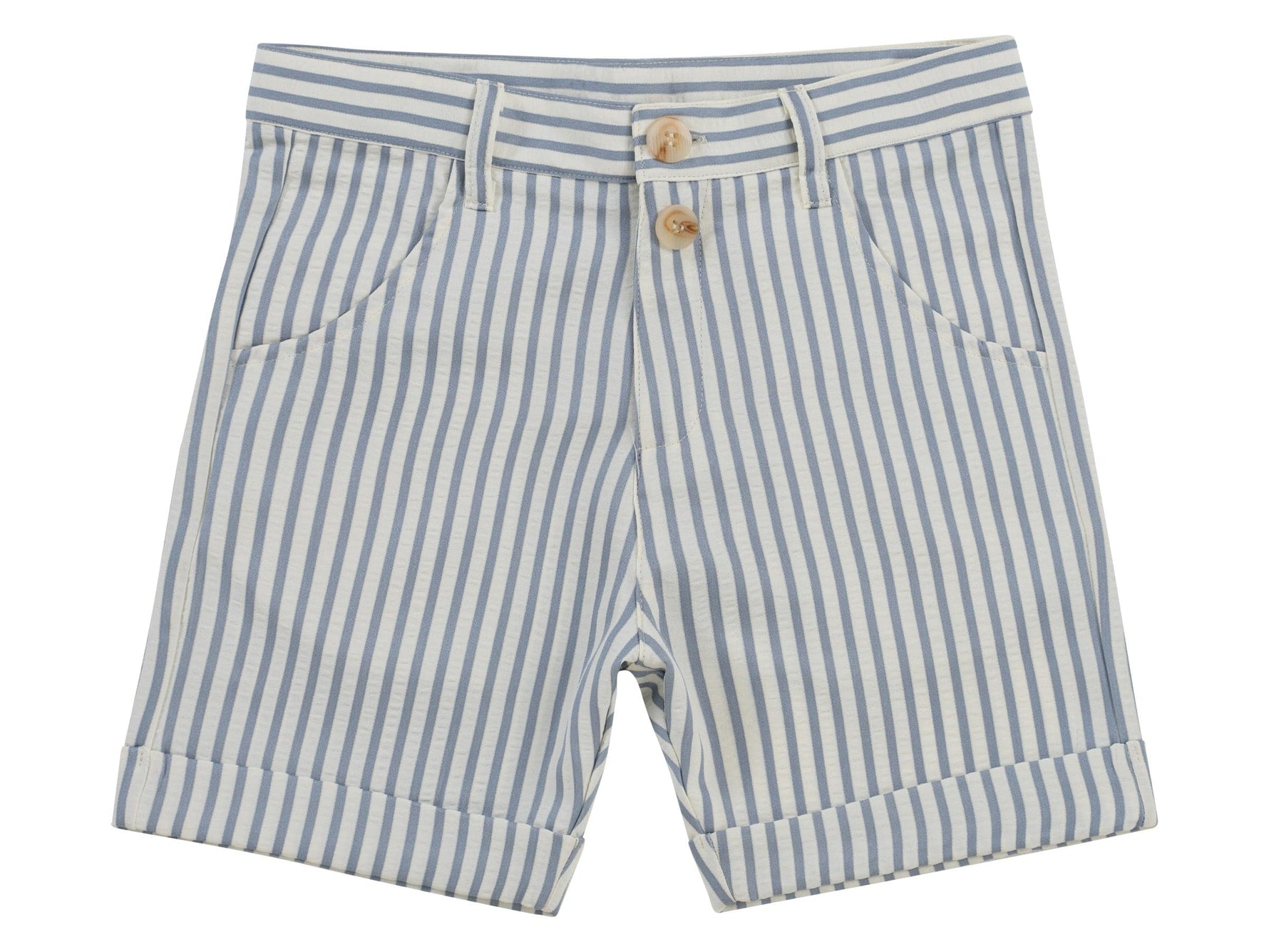 Lenox Shorts - Blue - Button, Active Shorts, Bermuda shorts, Baby & Toddler Clothing, Jean shorts | Everetts Place