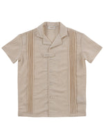 Evan Top - Natural - Sleeve, Collar, Button, Textile, Fashion | Everetts Place