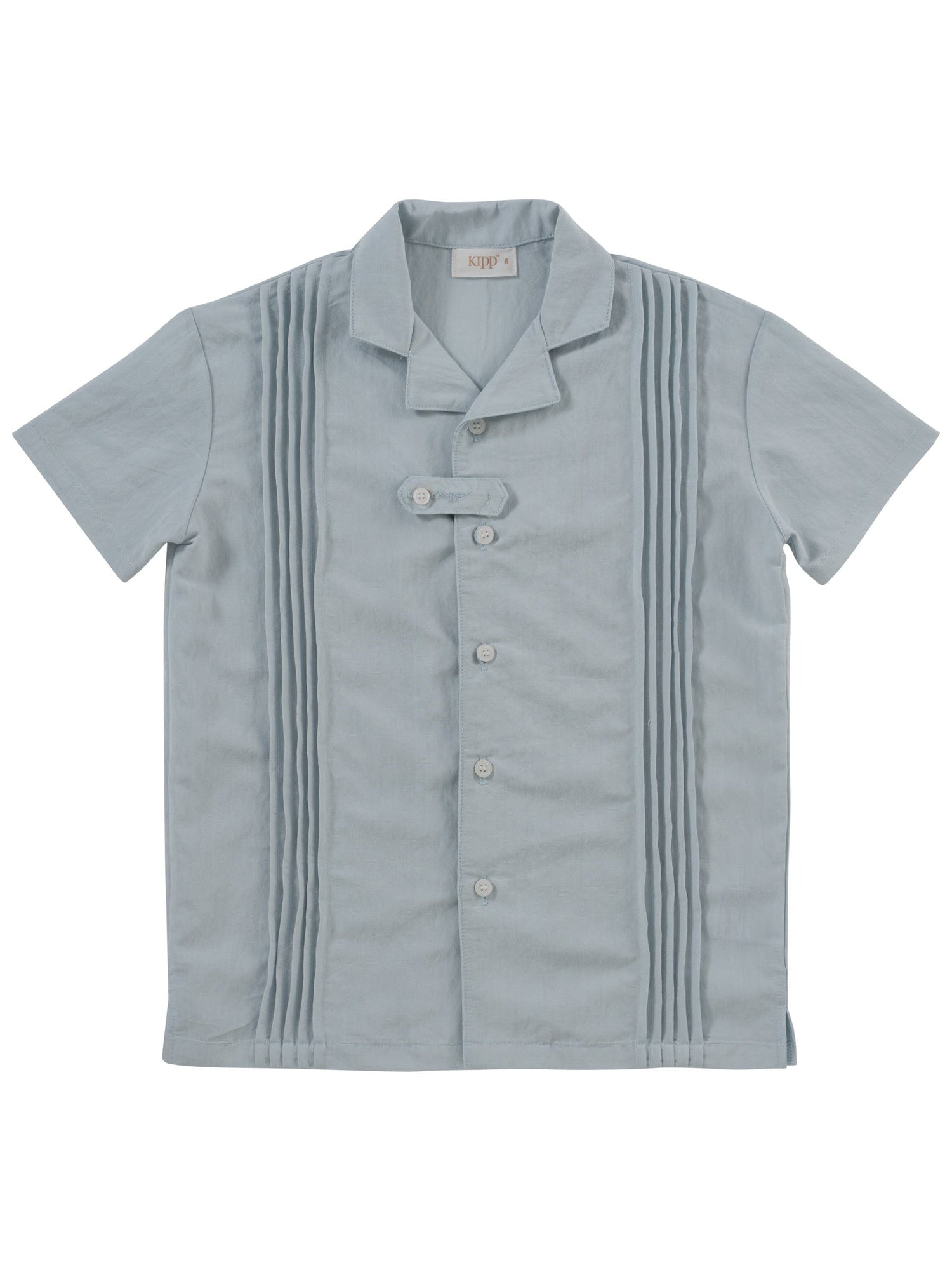 KIPP Collection Structured Short Sleeve Shirt Pleat Detail For Office Wear