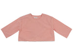 Celia Top - Grapefruit - Textile, Pink, Crop top, Sweater, Pattern | Everetts Place