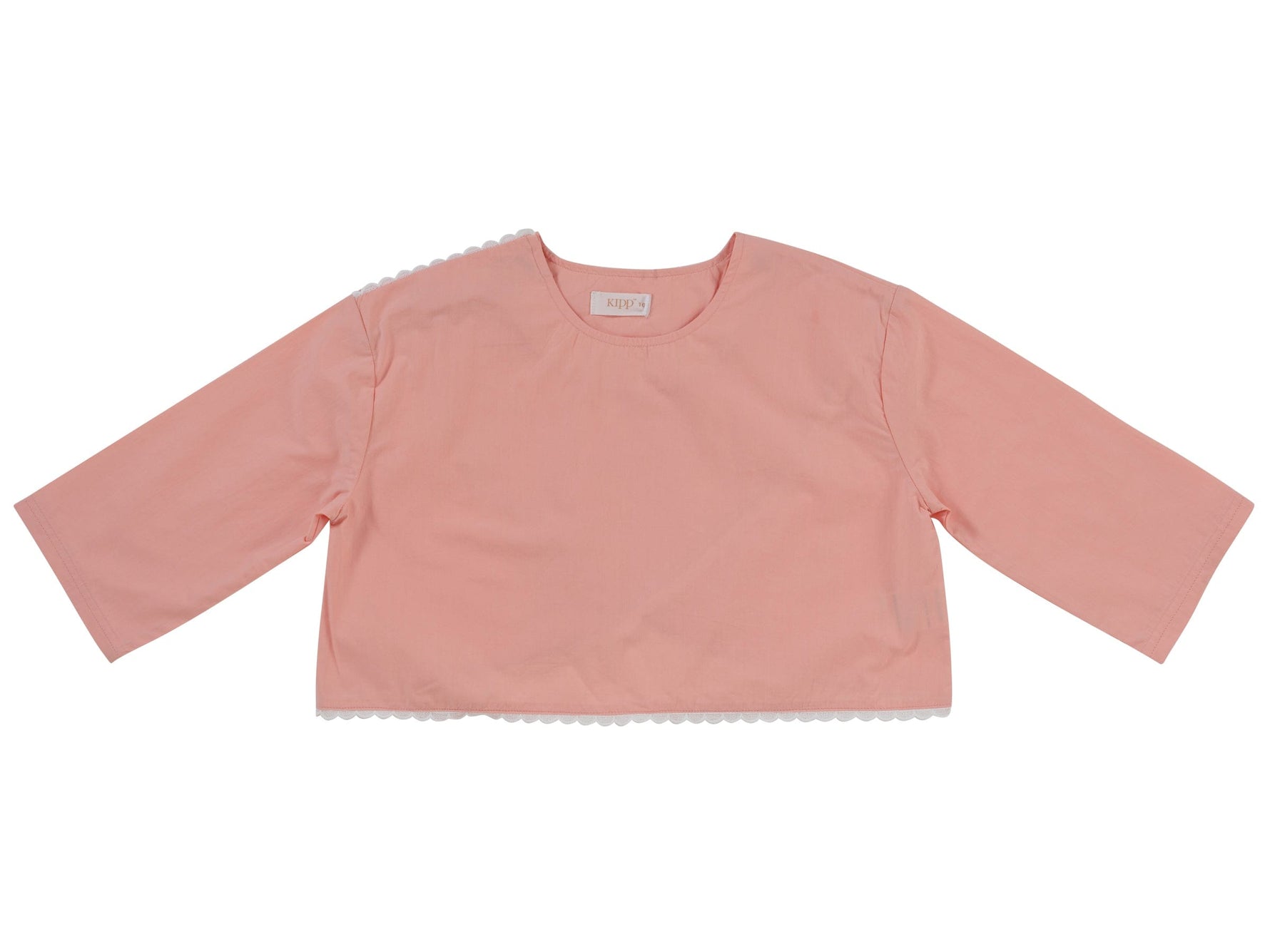 Celia Top - Grapefruit - Textile, Pink, Crop top, Sweater, Pattern | Everetts Place