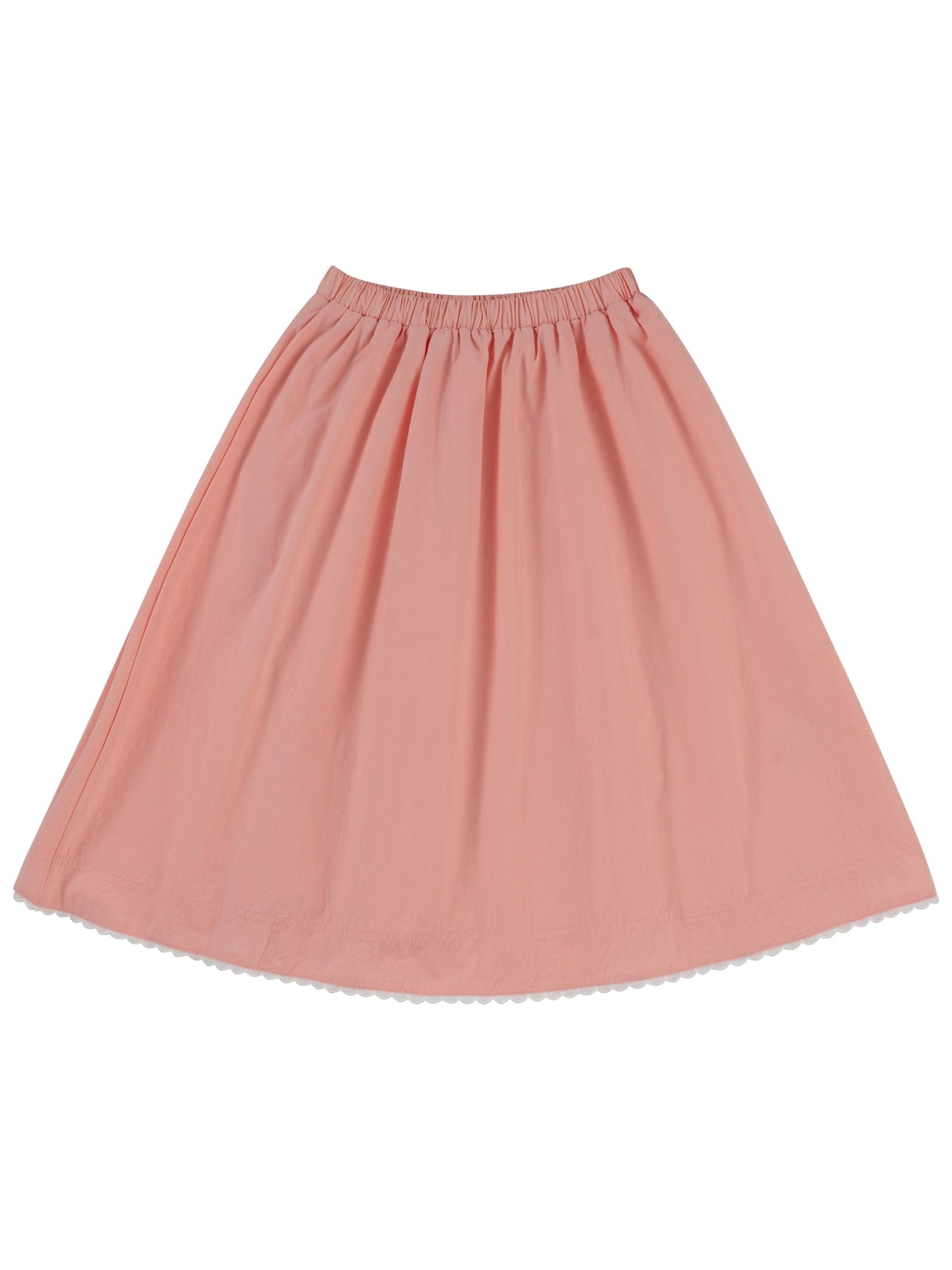 KIPP Collection Skirt with Elastic Waistband and Scalloped Trim for Women