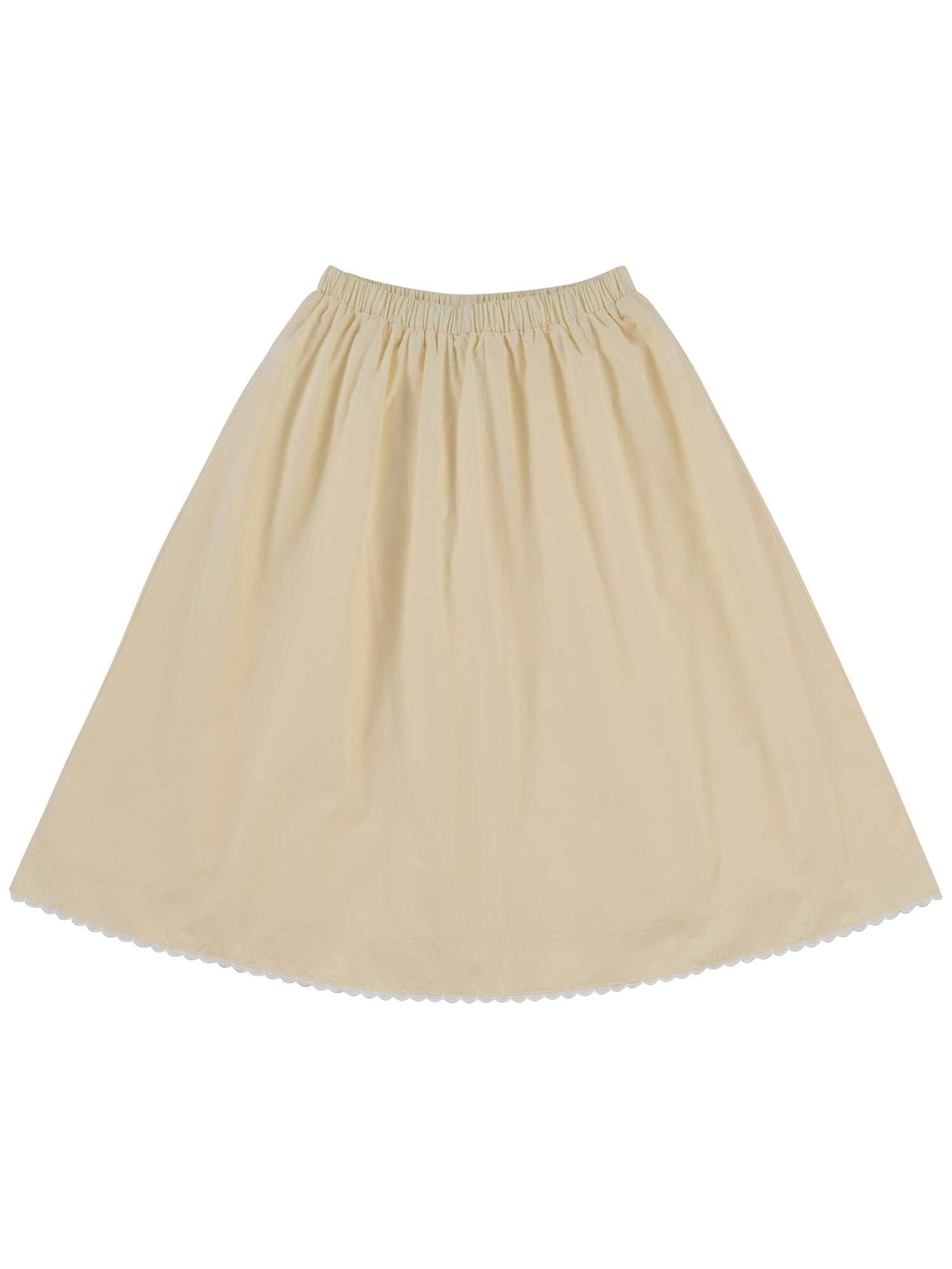 KIPP Collection Skirt Elastic Waistband with Scalloped Trim for Women