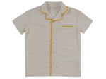 Todd Top - Yellow - Sleeve, Collar, Pocket, Button, Nightwear | Everetts Place