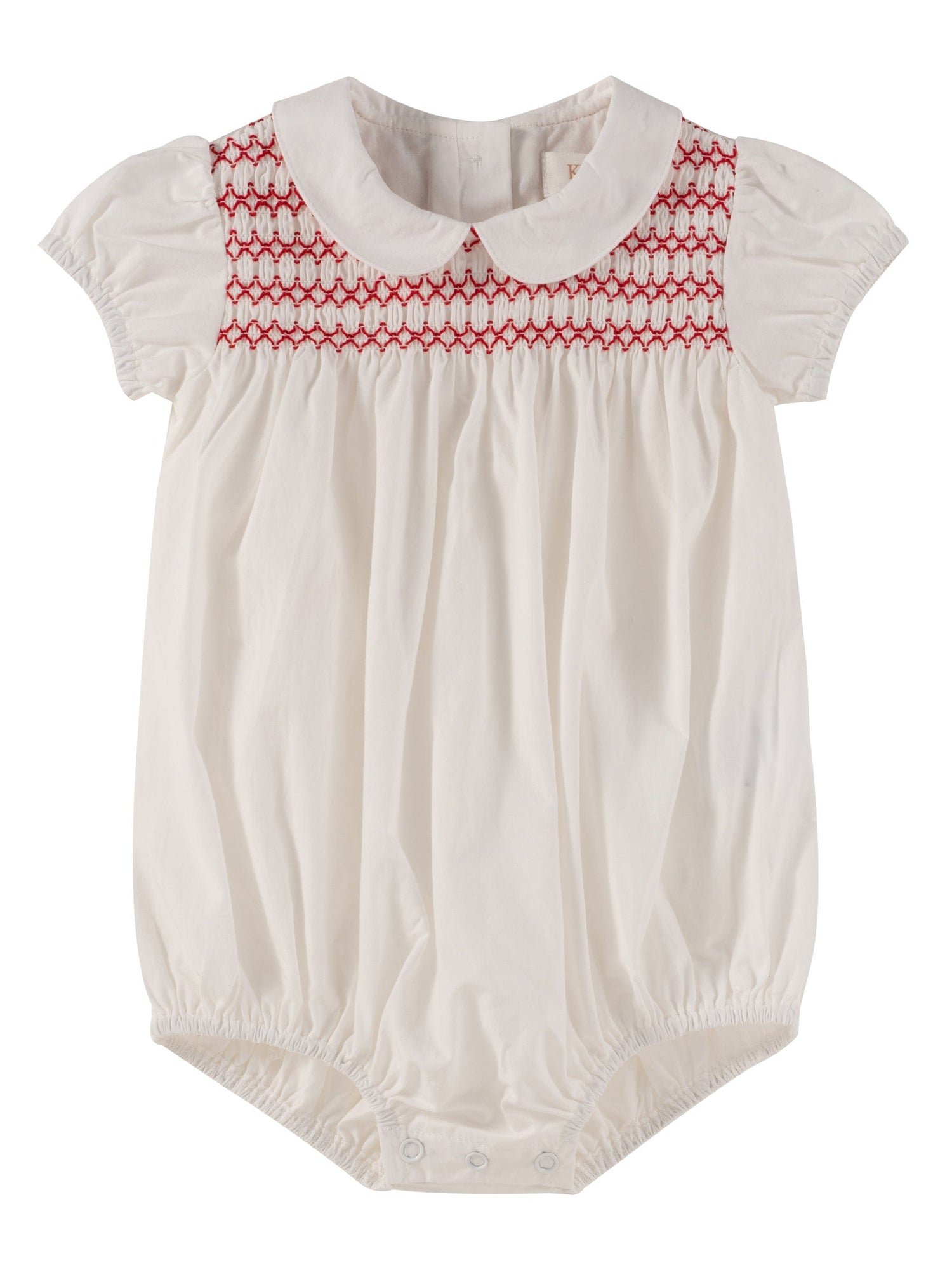 Lorreta Bubble - White - Sleeve, Baby & Toddler Clothing, Collar, Pink, Embellishment | Everetts Place