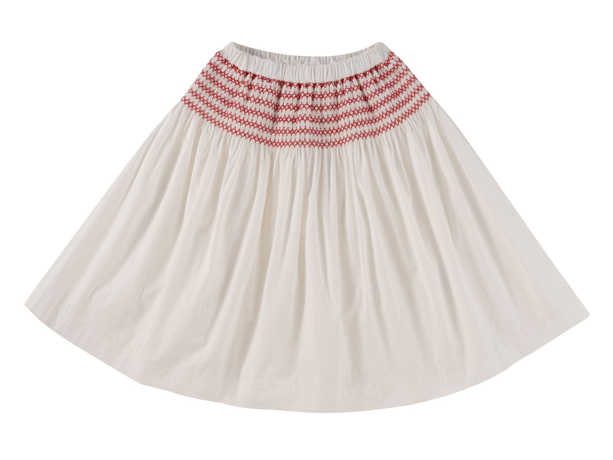 Loretta Skirt - White - A-line, Pattern, Performing Arts, Dance, Day Dress | Everetts Place