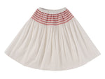 Loretta Skirt - White - A-line, Pattern, Performing Arts, Dance, Day Dress | Everetts Place