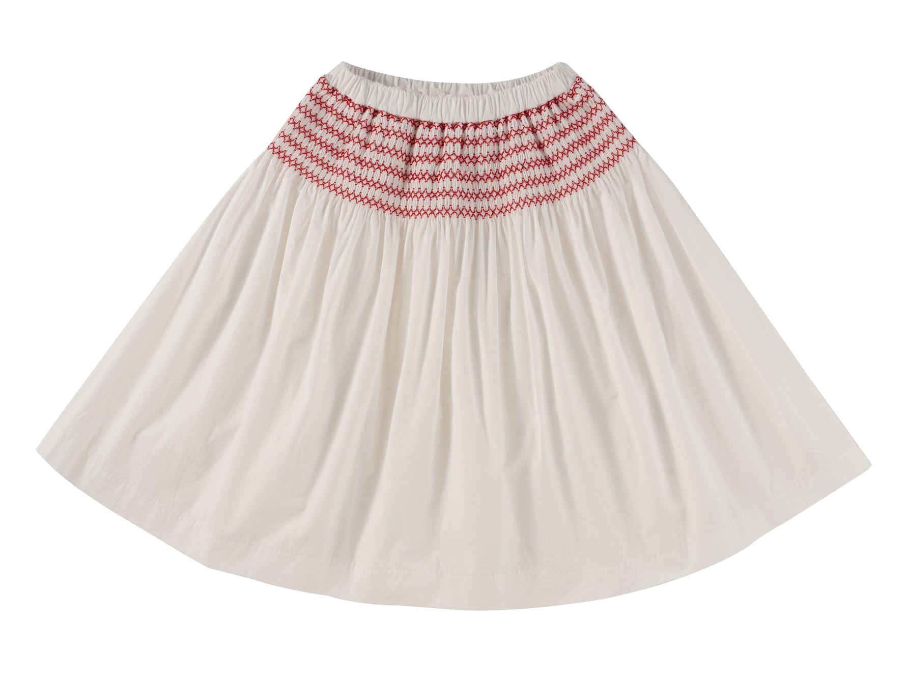 Loretta Skirt - White - A-line, Pattern, Performing Arts, Dance, Day Dress | Everetts Place