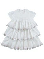 Gracie Dress - Pink - Baby & Toddler Clothing, White, Ruffle, Day Dress, One-piece garment | Everetts Place