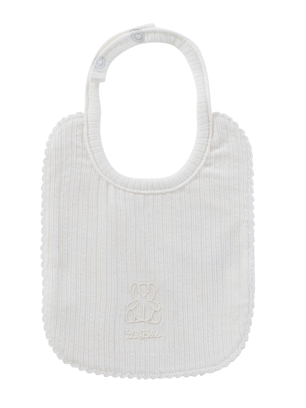 Teddy Bib - White - White, Bib, Baby & Toddler Clothing, Beanie, Clothing | Everetts Place