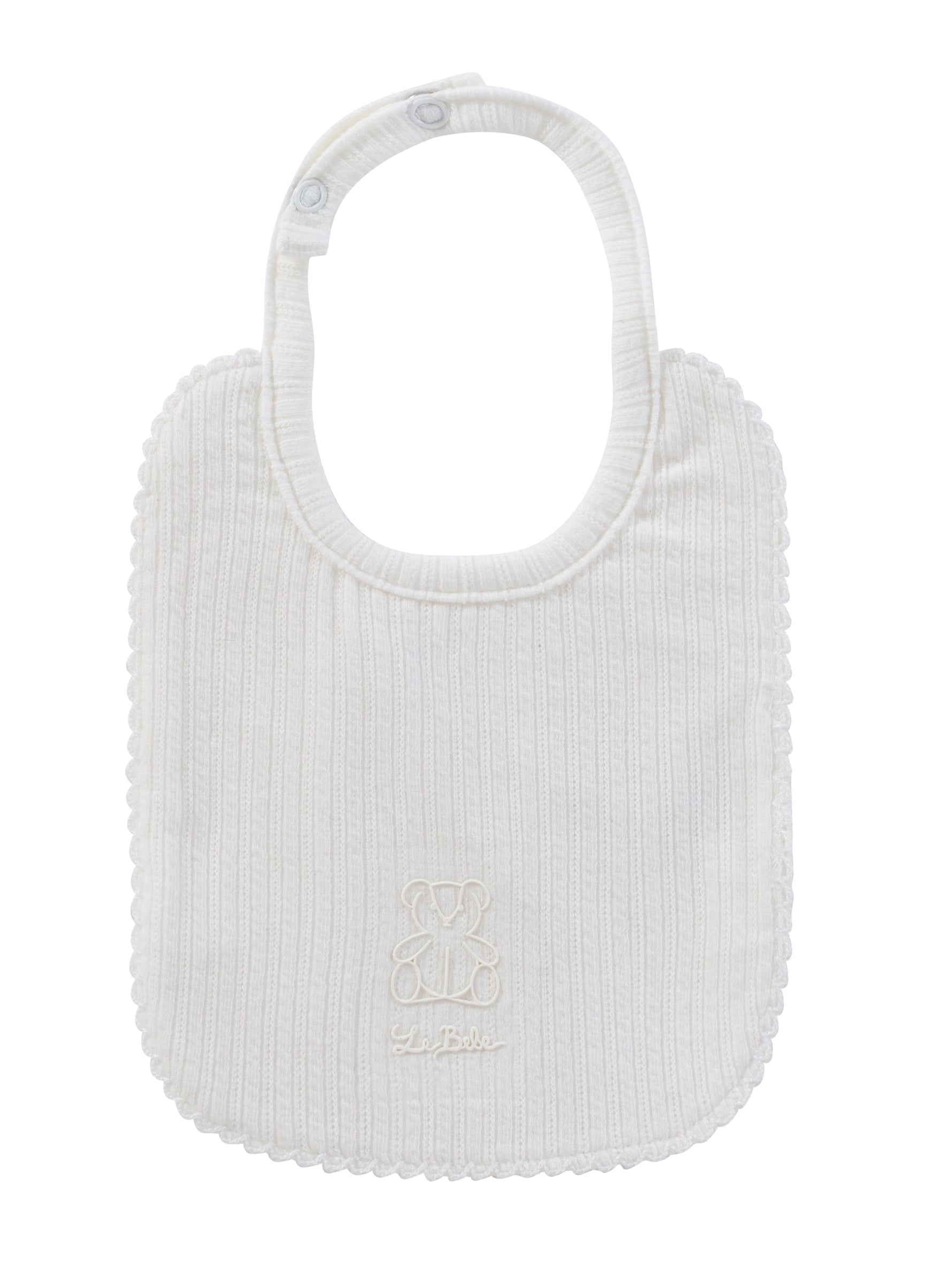 Teddy Bib - White - White, Bib, Baby & Toddler Clothing, Beanie, Clothing | Everetts Place