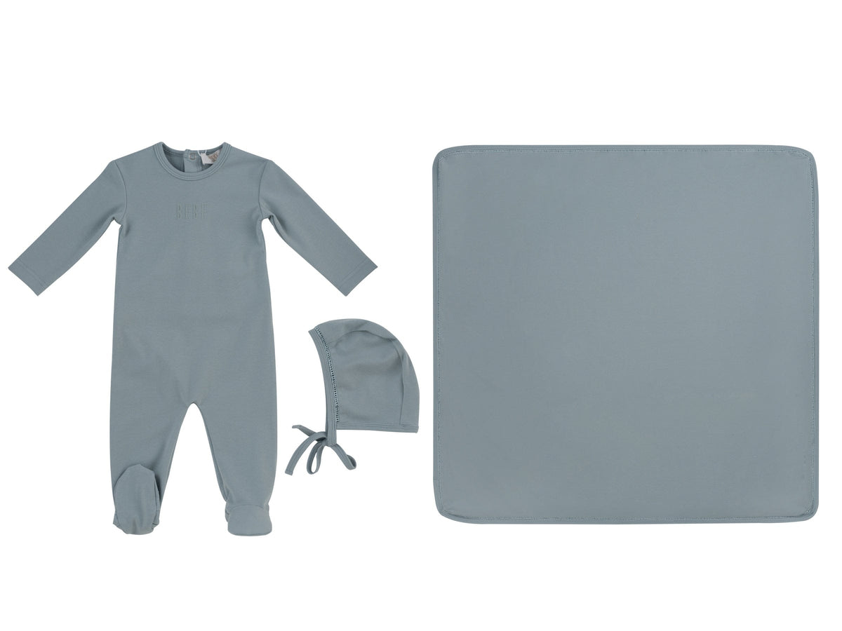 Bebe Footie 3PC Set - Blue - Baby & Toddler Clothing, Clothing, Hat | Everetts Place