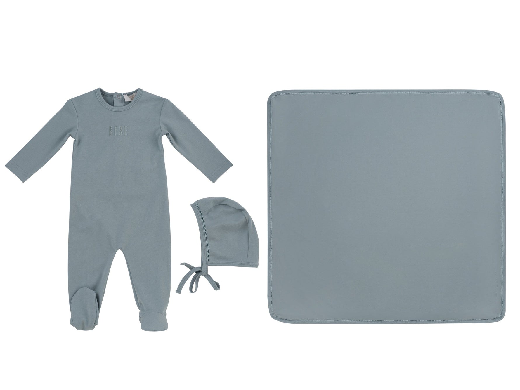 Bebe Footie 3PC Set - Blue - Baby & Toddler Clothing, Clothing, Hat | Everetts Place