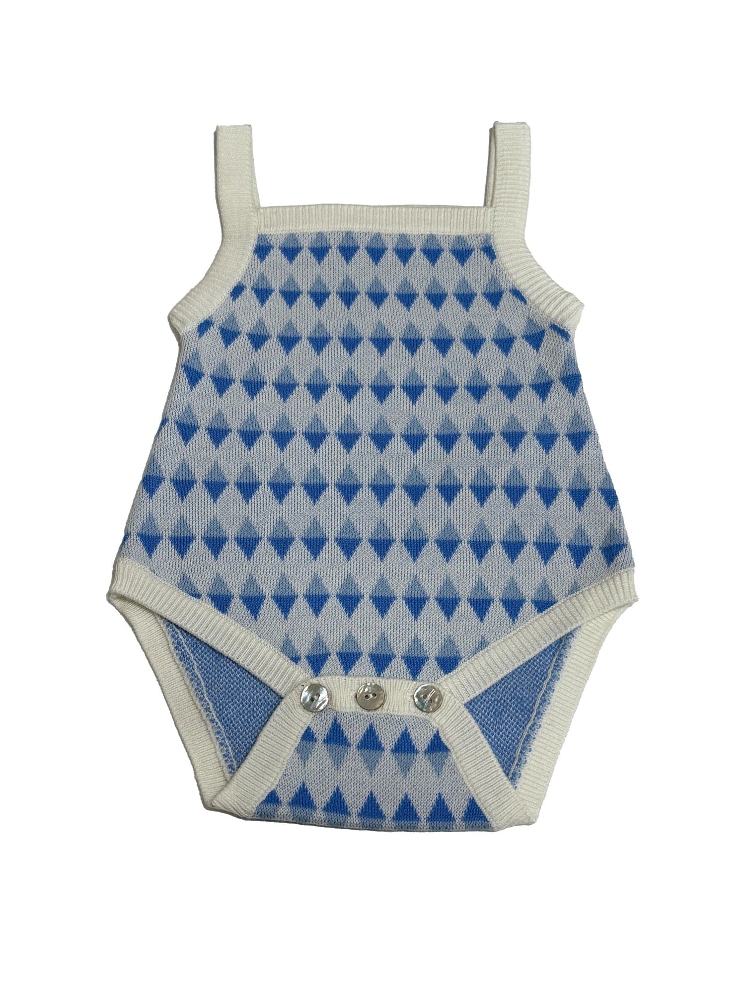 KIPP Collection Knit Romper with Geometric Print for Babies