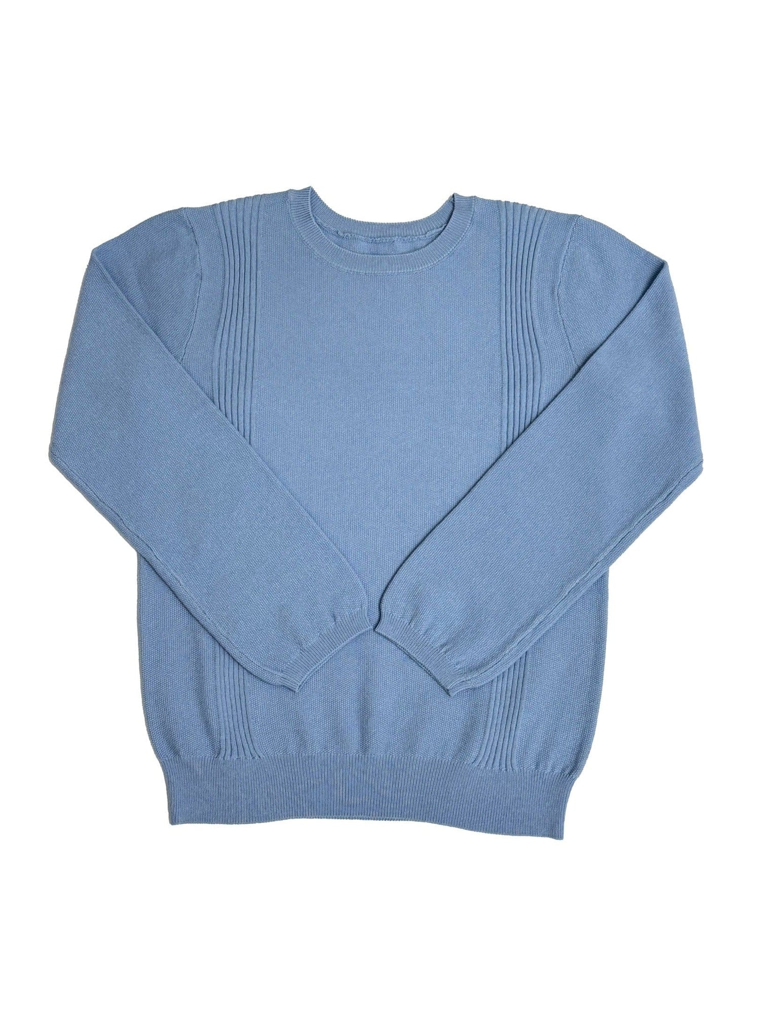 Todd Knit Long Sleeve Sweater - Blue - Blue, Sleeve, Textile, Wool, Woolen | Everetts Place