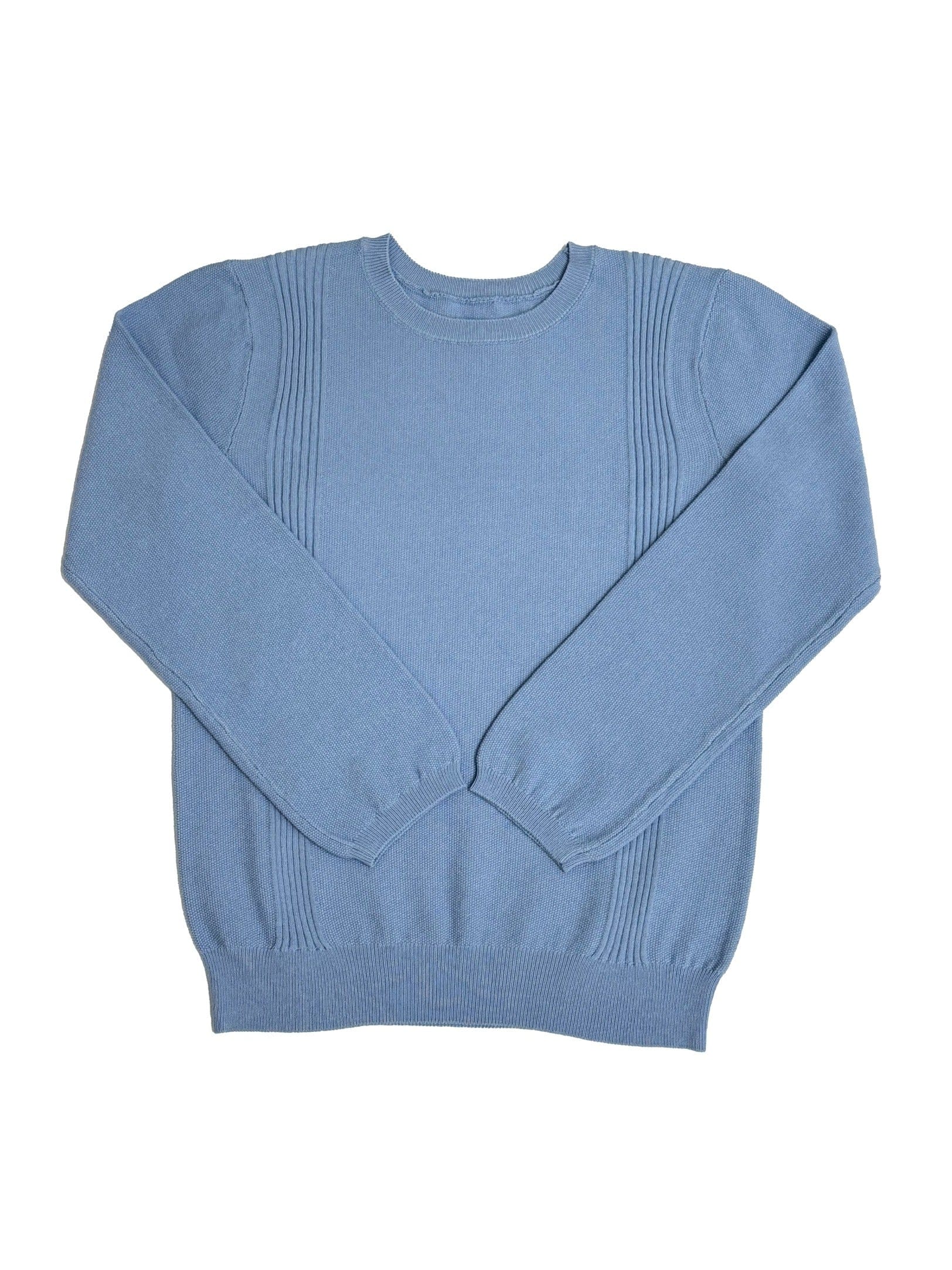 Todd Knit Long Sleeve Sweater - Blue - Blue, Sleeve, Textile, Wool, Woolen | Everetts Place
