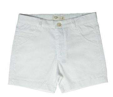 Chino Shorts SS26 Off White for Kids by Crew Kids NY