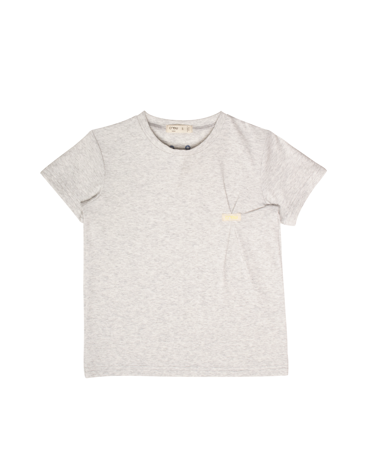 Crew Kids NY Tucker Tee With Front Patch And Pleat Detail For Kids
