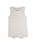 Tucker Romper - Grey - Baby & Toddler Clothing, Sleeveless shirt, White, Textile, Active Tank | Everetts Place
