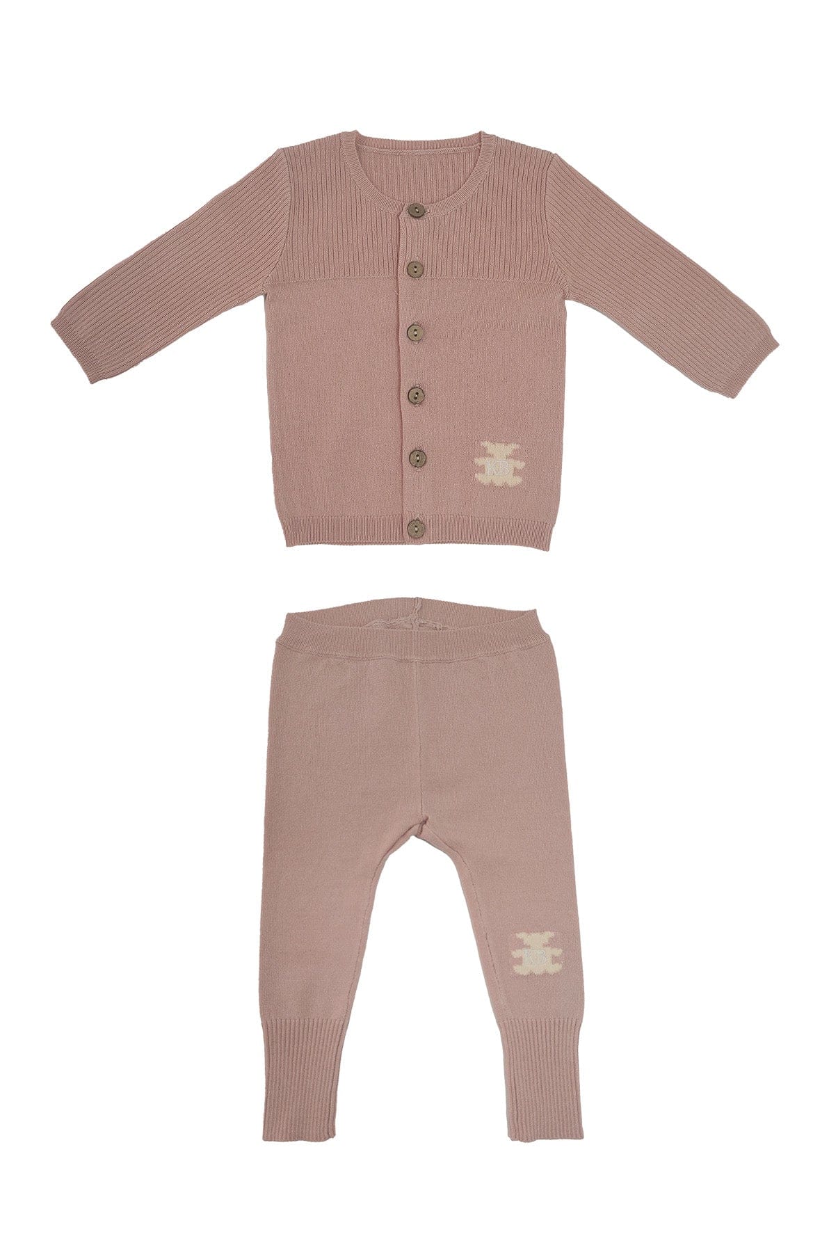 KIPP Collection Teddy Knit Set With Bear Detail For Babies And Toddlers