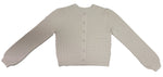 Julie Cardigan - White - Sleeve, Cardigan, Button, Collar, Wool | Everetts Place