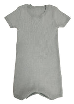 Zachary Knit Romper - Sleeve, Textile, Baby & Toddler Clothing, One-piece garment, Grey | Everetts Place