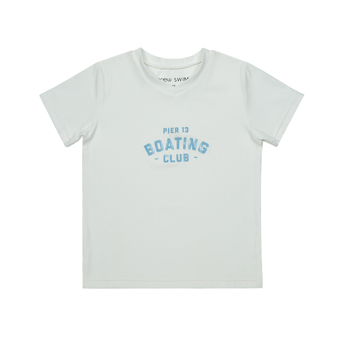 White Pier 13 Graphic Detail Boy Shirt Short Sleeve