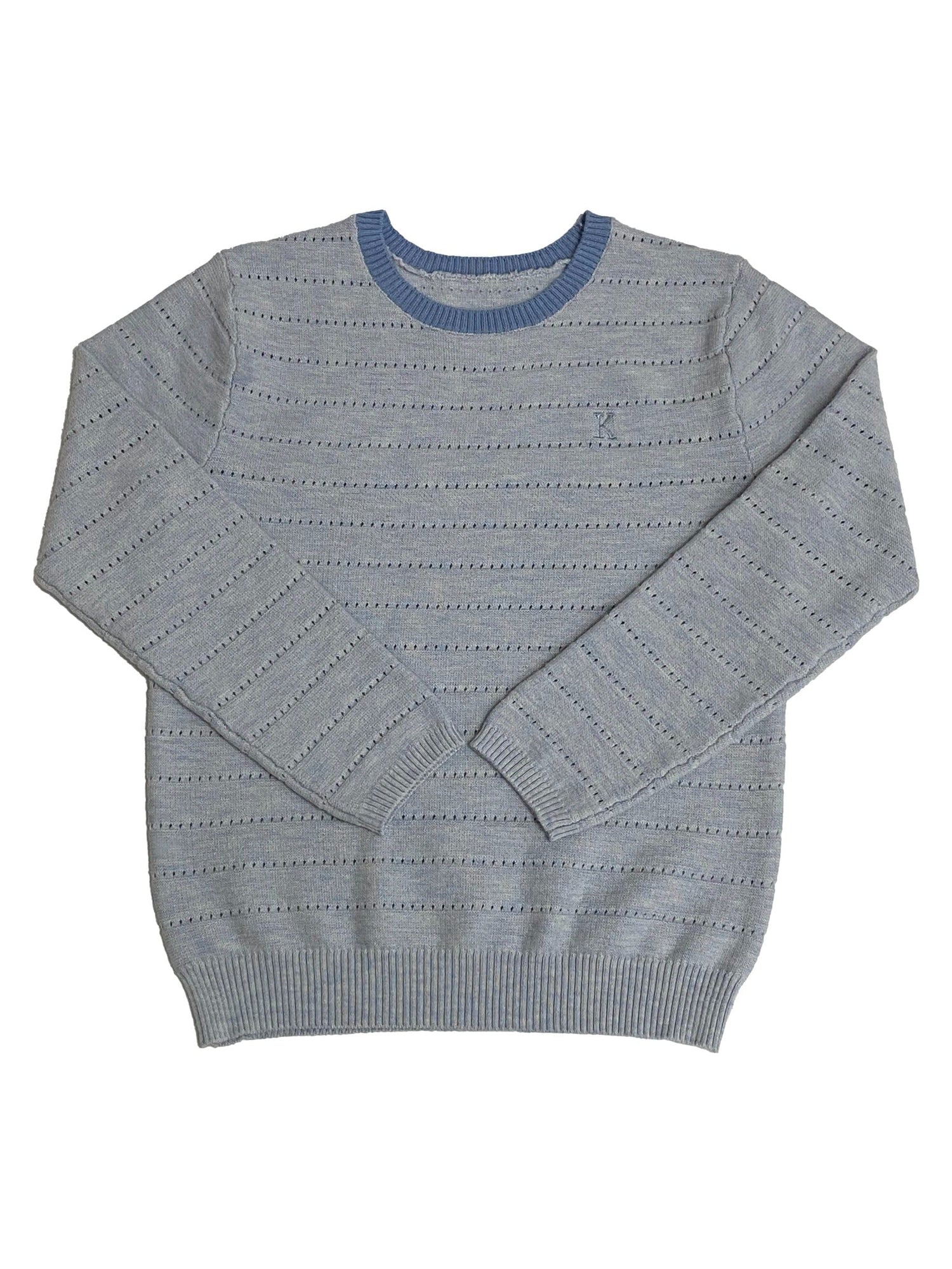 Luke Knit Long Sleeve Sweater - Wool, Woolen, Knitting, Long-sleeved T-shirt, Woven fabric | Everetts Place