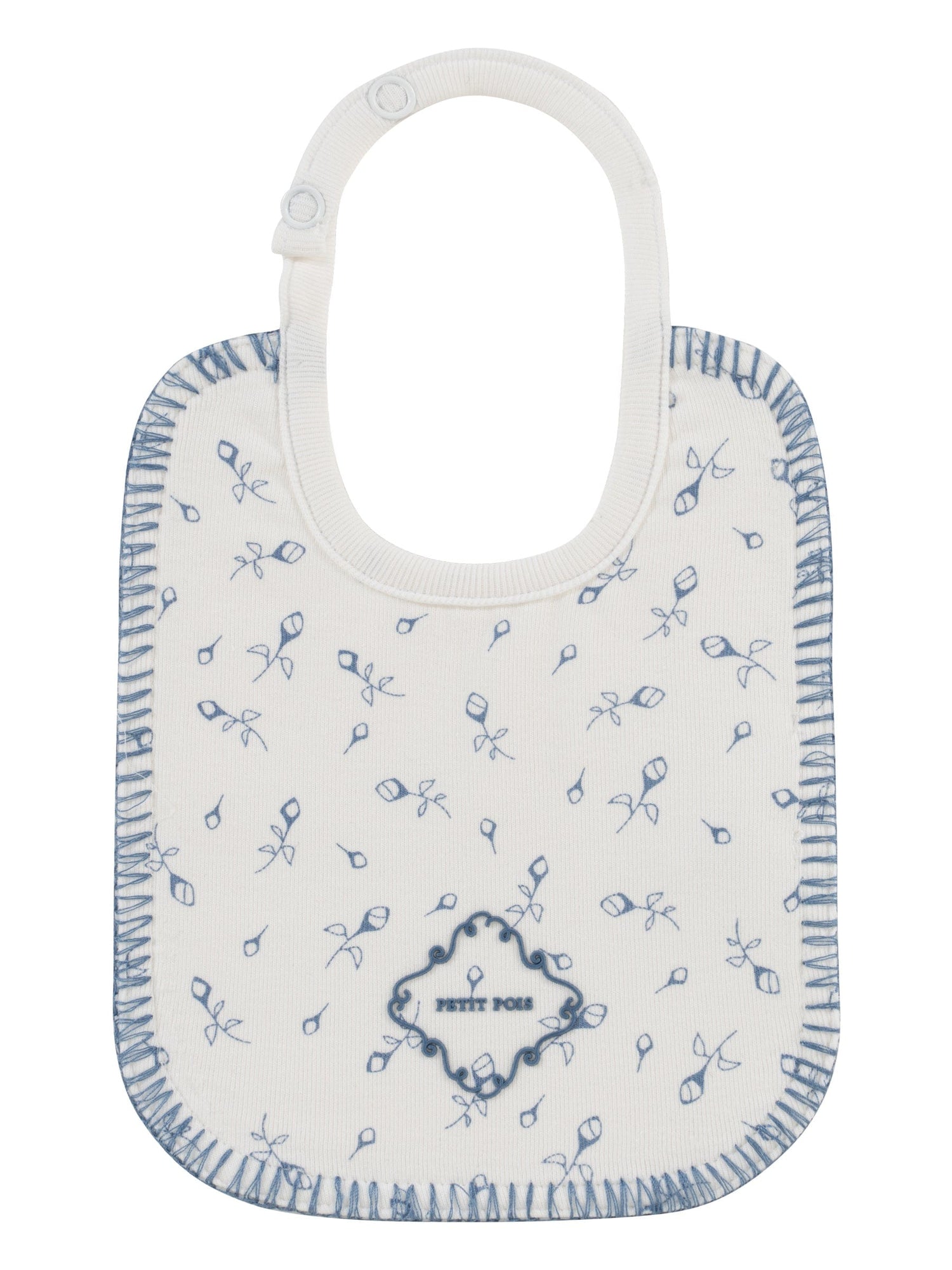 Petit Pois Bib - Blue - Bib, Baby & Toddler Clothing, Clothing | Everetts Place