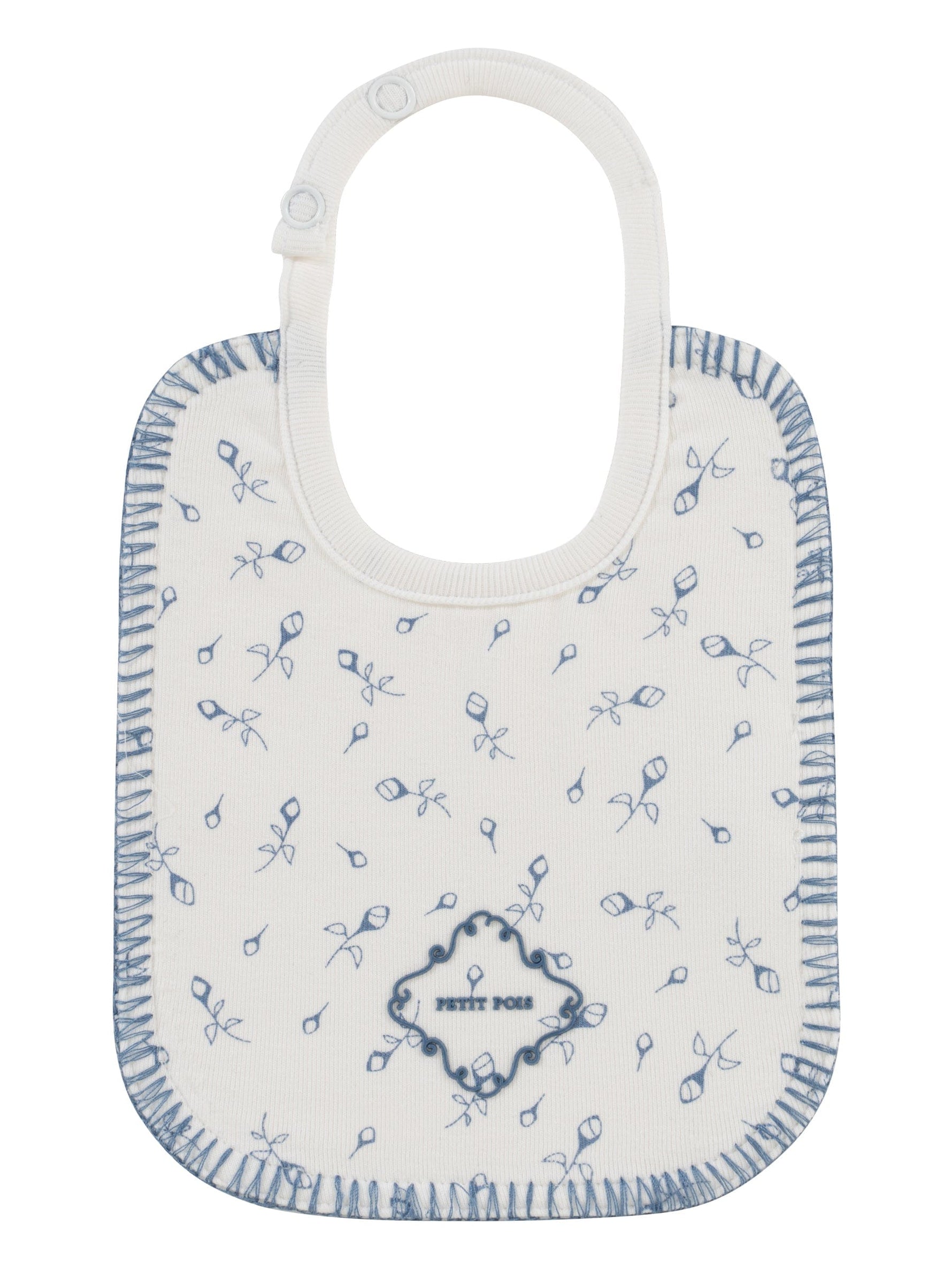 Petit Pois Bib - Blue - Bib, Baby & Toddler Clothing, Clothing | Everetts Place