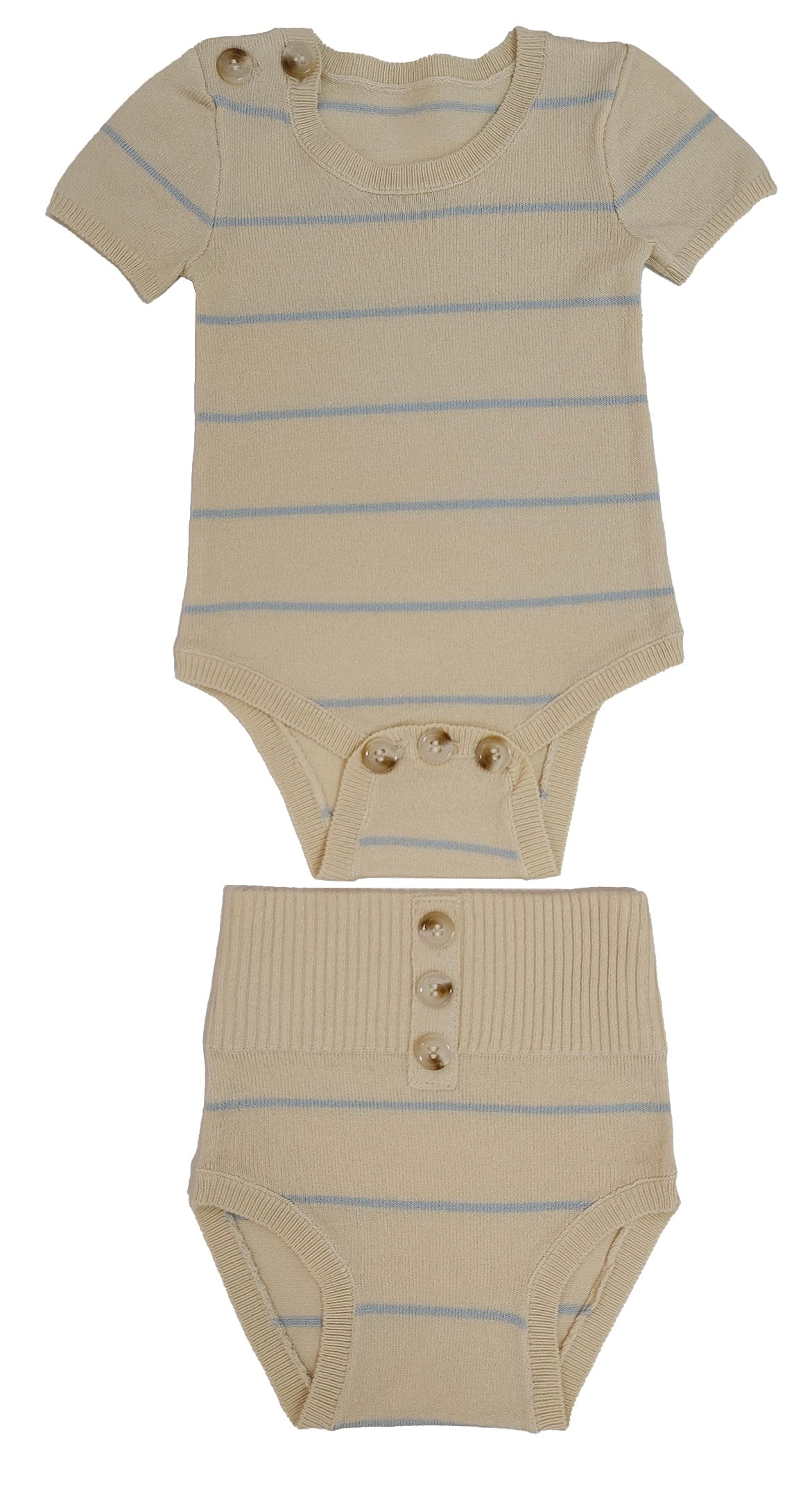 KIPP Collection Stripe Knit Set with Button Detail for Baby and Toddler