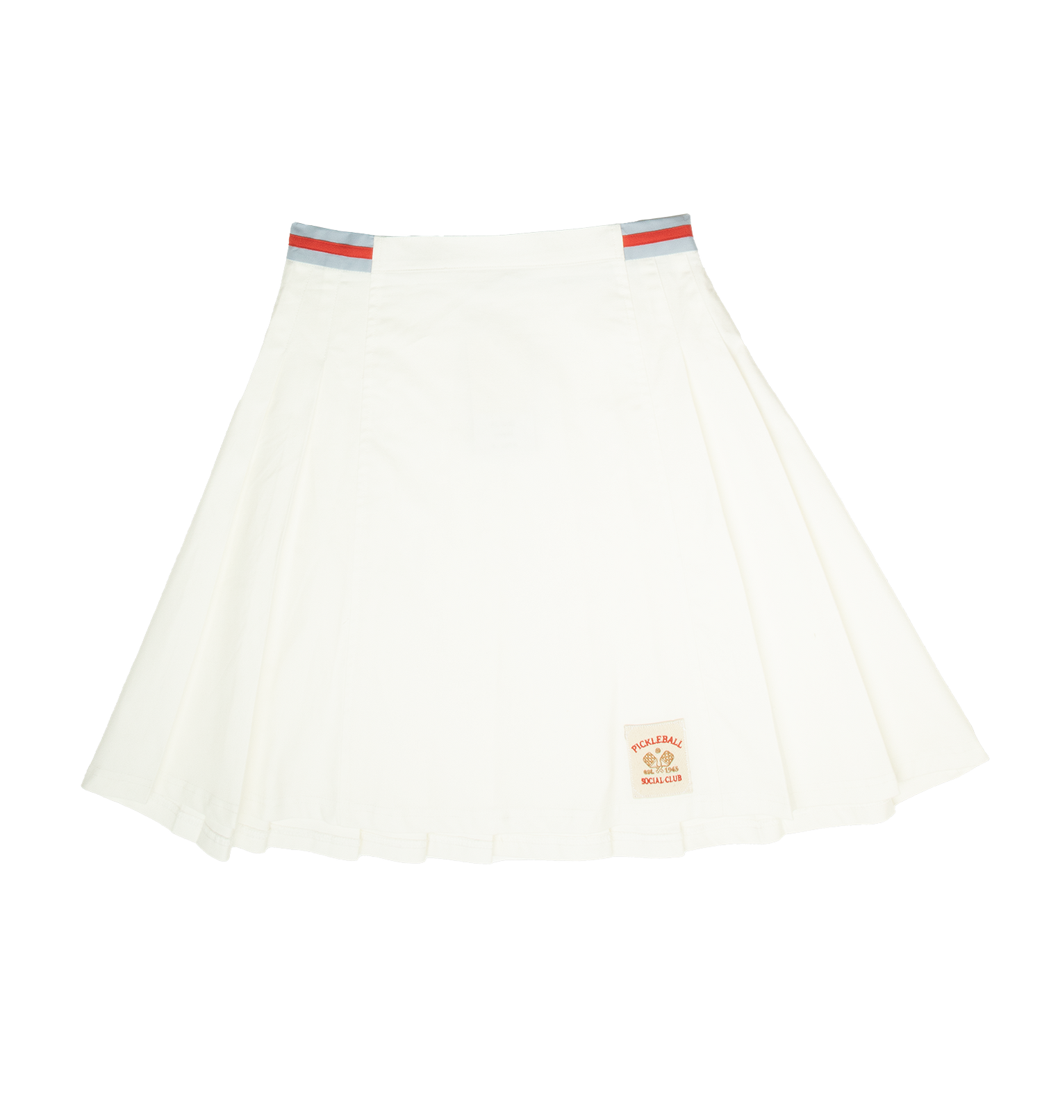 Crew Kids NY Pleated Skirt with Stripe Waistline and Patch Detail for Girls