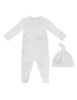 Starlight Wrap Footie + Hat - White Pink - Hat, Clothing | Everetts Place