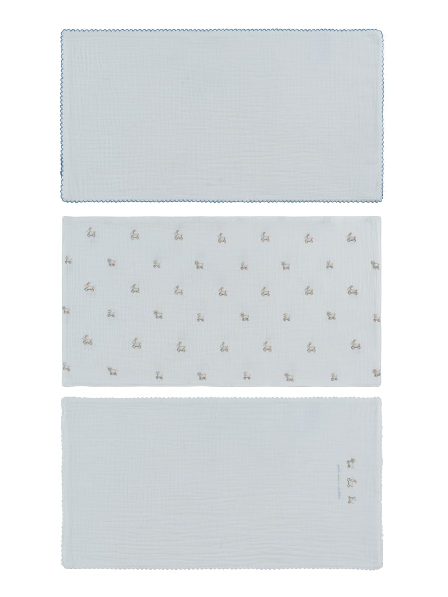 Petits Amis Burp Cloth Set of 3 - Blue by KIPP™ Collection
